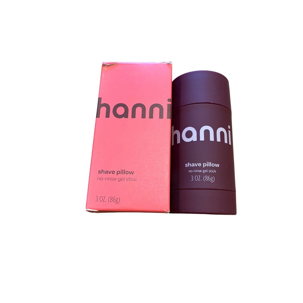 Hanni Shave Pillow No-Rinse Moisturizing Gel Stick 3oz 86g NIB Vegan Shaving